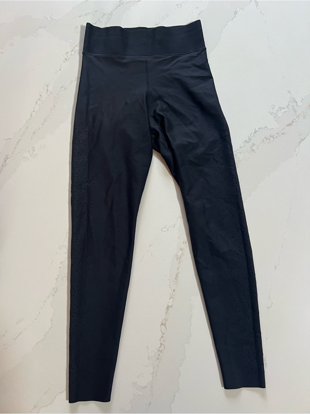 ultracor Black Performance Leggings with Subtle Logo